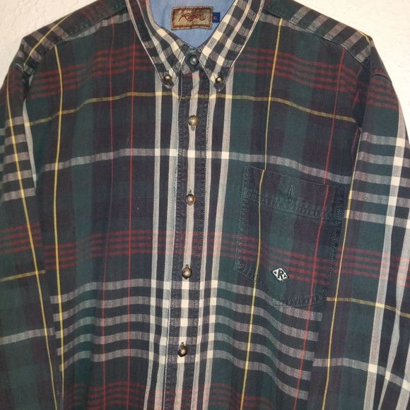 Roper Heavy Long Sleeve Button Down Men's Shirt - Picture 2 of 8